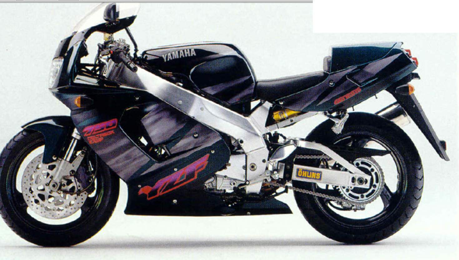 Popis modelu YAMAHA YZF750R